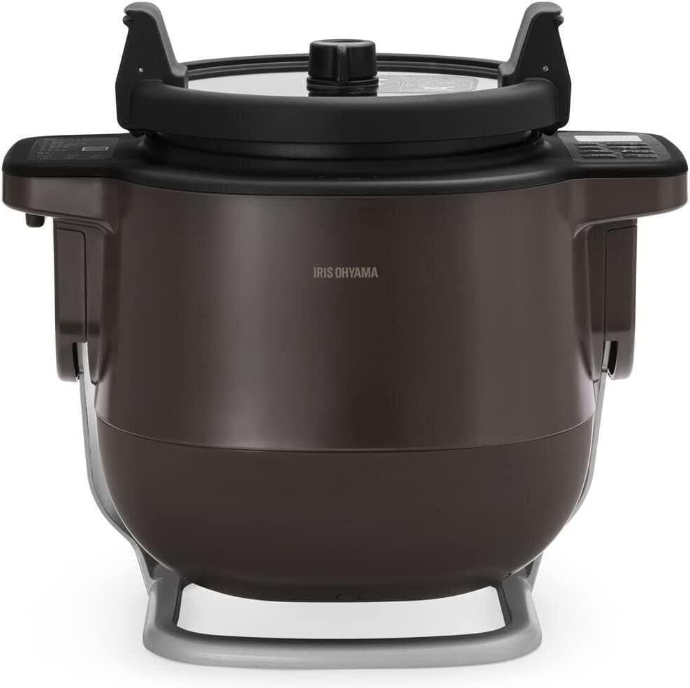 新品未使用アイリスオーヤマ 自動かくはん式調理機 KDAC-IA2-Tブラウン