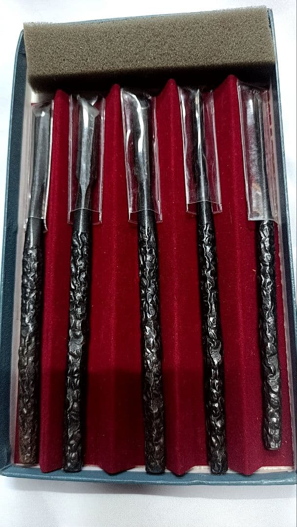 極 共柄彫刻刀5本セット 清玄作