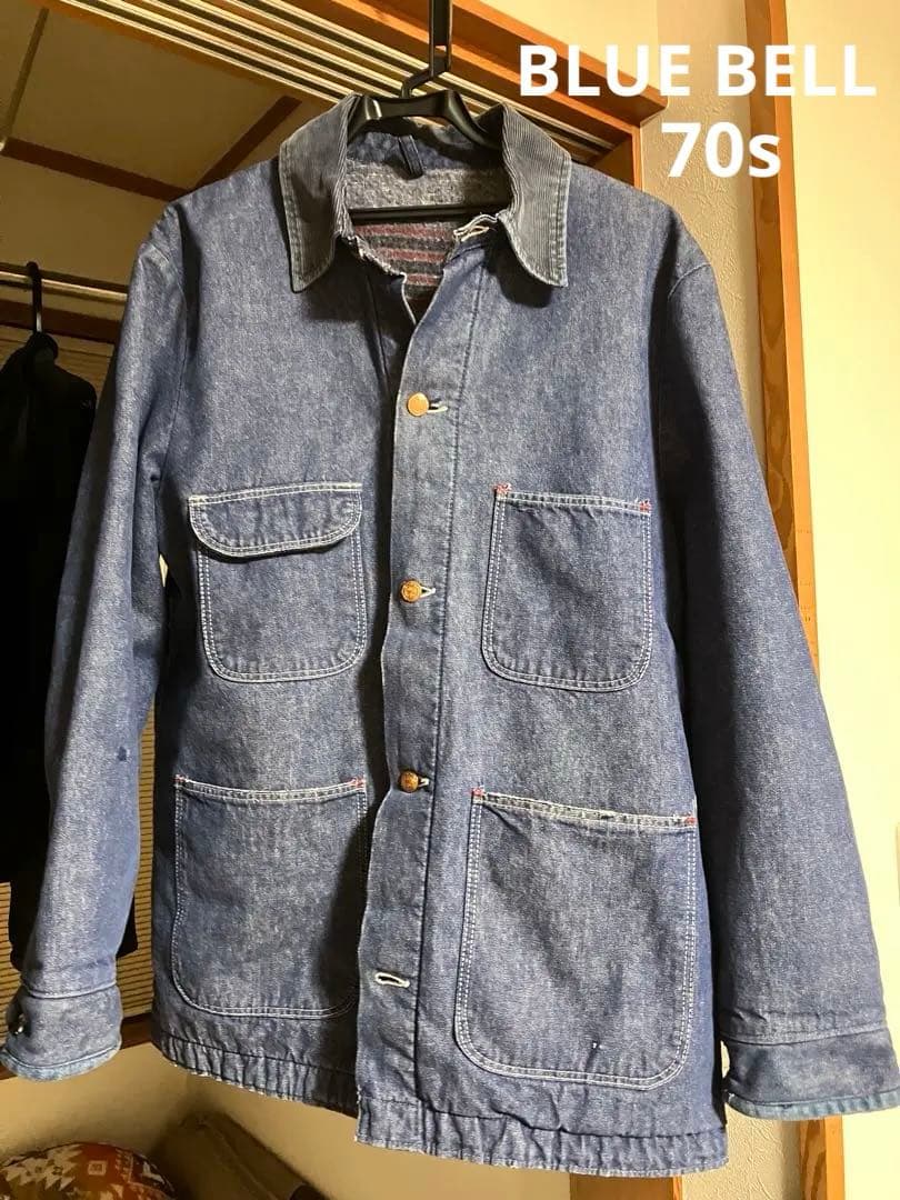 BLUE BELL ブルーベル デニムカバーオール 70s 濃紺