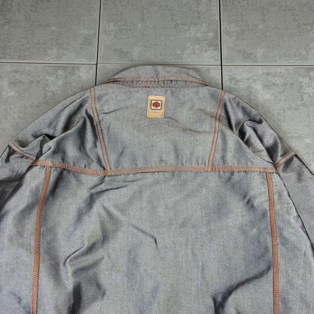 希少 90s SOUTHPOLE オーバーサイズ シルバー デニムジャケット