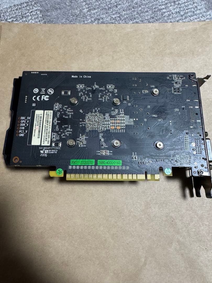 NVIDIA GeForce GTX 1650グラフィックボード 4GB