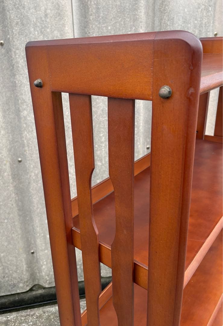 稀少/古道具/昭和レトロ/クレセン/木製/無垢材/本棚/飾り棚/収納棚/店舗什器