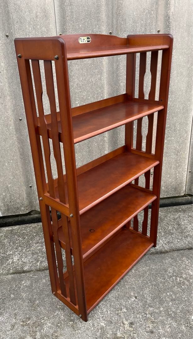 稀少/古道具/昭和レトロ/クレセン/木製/無垢材/本棚/飾り棚/収納棚/店舗什器