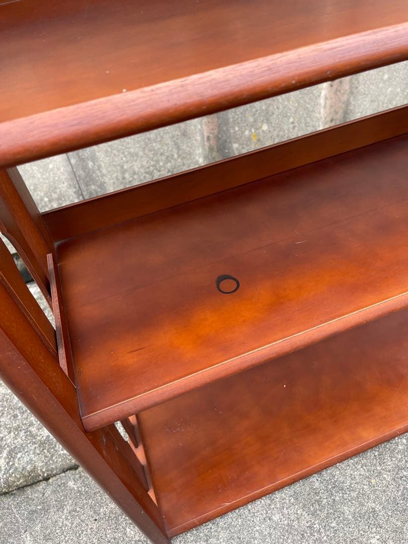 稀少/古道具/昭和レトロ/クレセン/木製/無垢材/本棚/飾り棚/収納棚/店舗什器