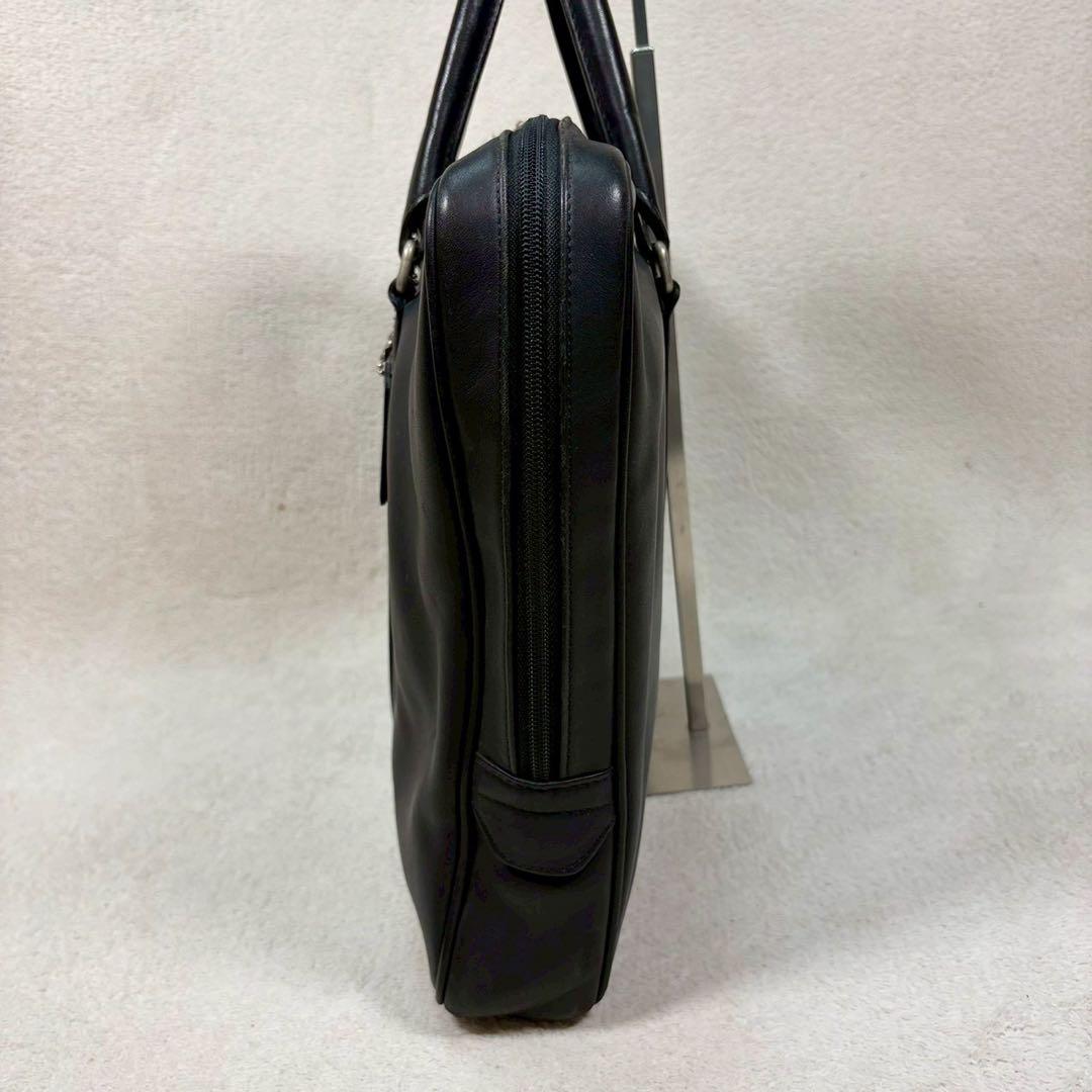 【美品✨】コーチ ハンドバッグ ビジネスバッグ オールレザー 黒　通勤　A4