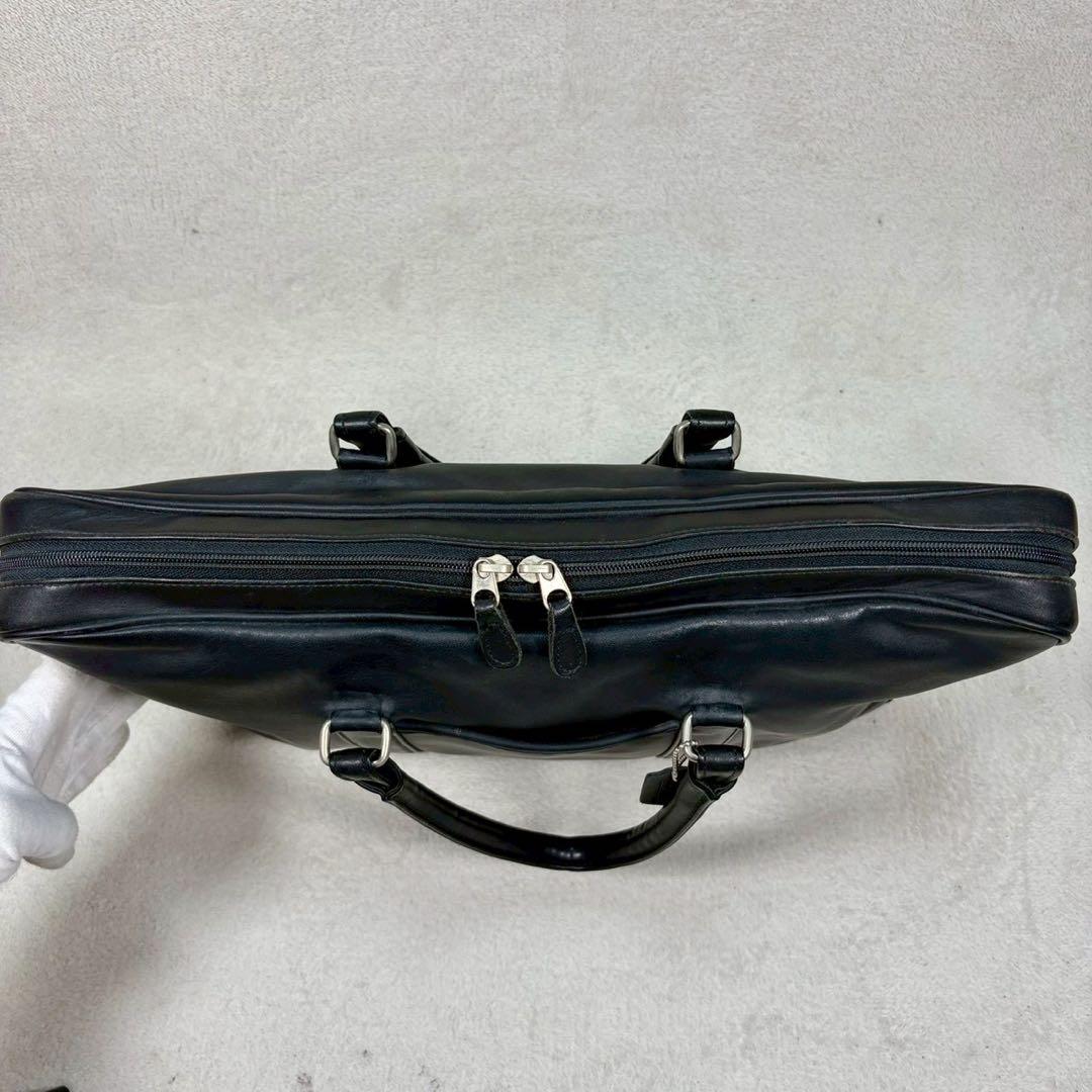 【美品✨】コーチ ハンドバッグ ビジネスバッグ オールレザー 黒　通勤　A4