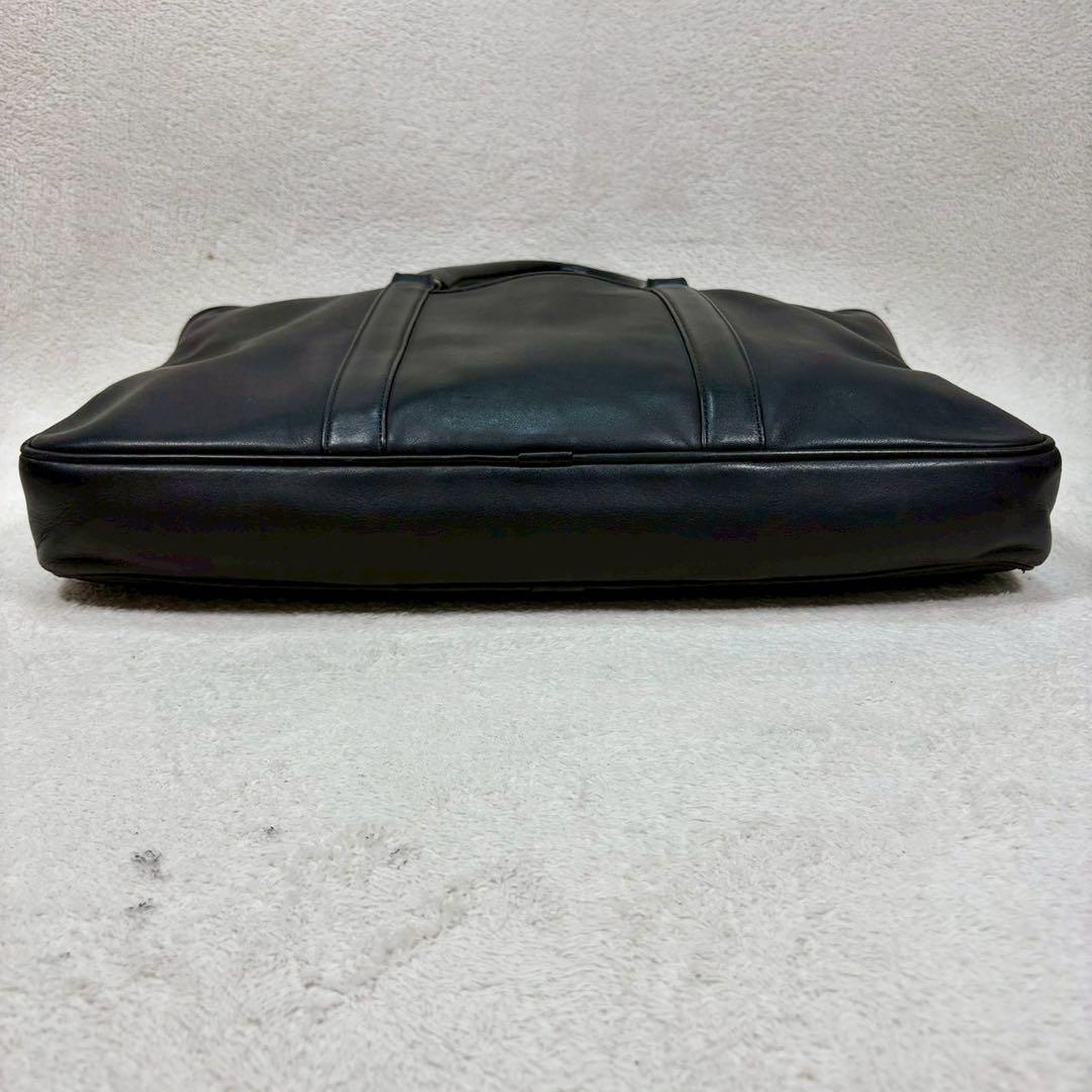 【美品✨】コーチ ハンドバッグ ビジネスバッグ オールレザー 黒　通勤　A4