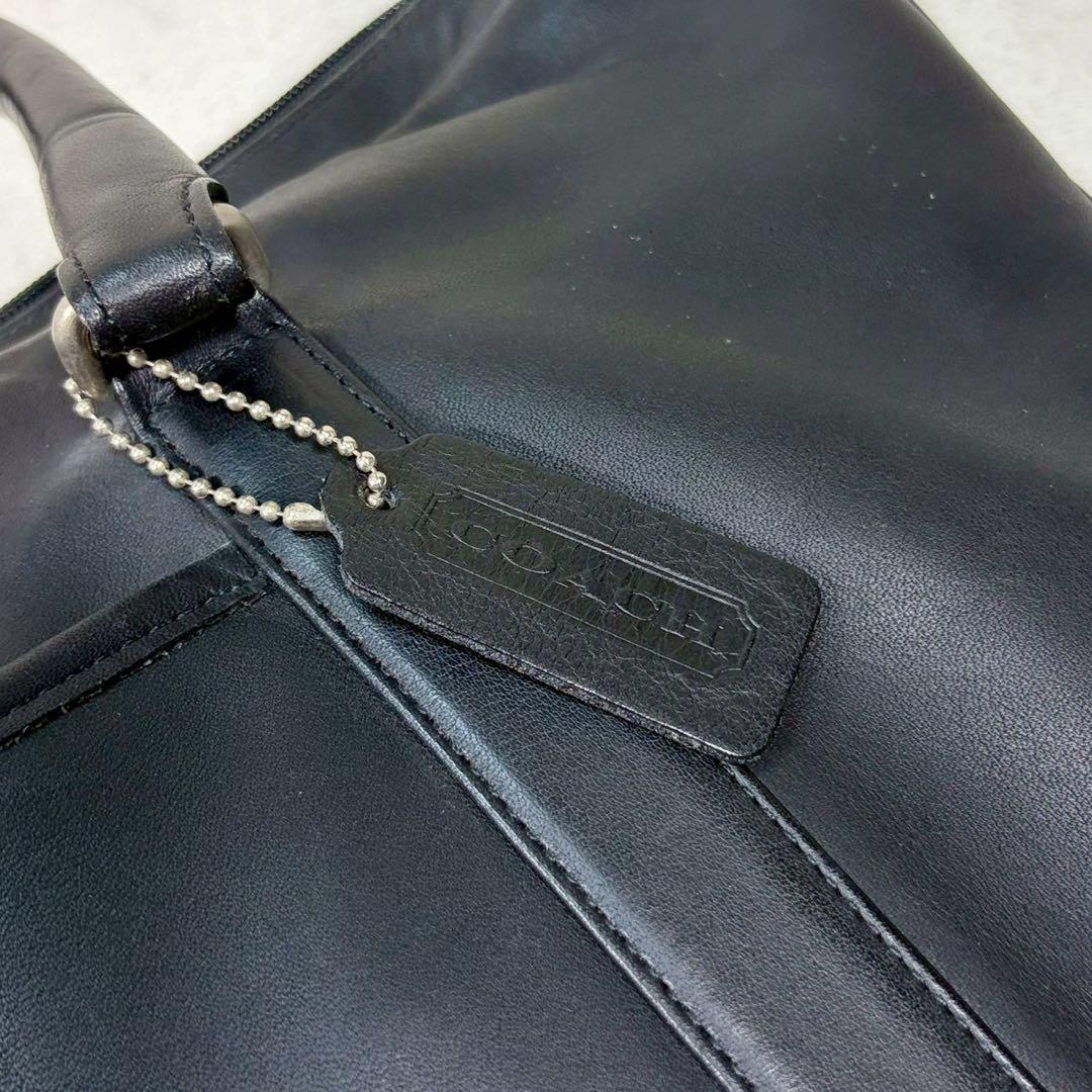 【美品✨】コーチ ハンドバッグ ビジネスバッグ オールレザー 黒　通勤　A4