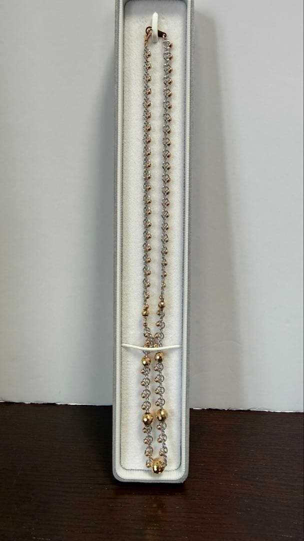 K18×Pt850 コンビ ネックレス