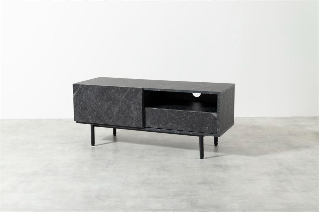 【送料無料】【幅100cm】大理石柄テレビ台 マーブル柄 ストーン柄