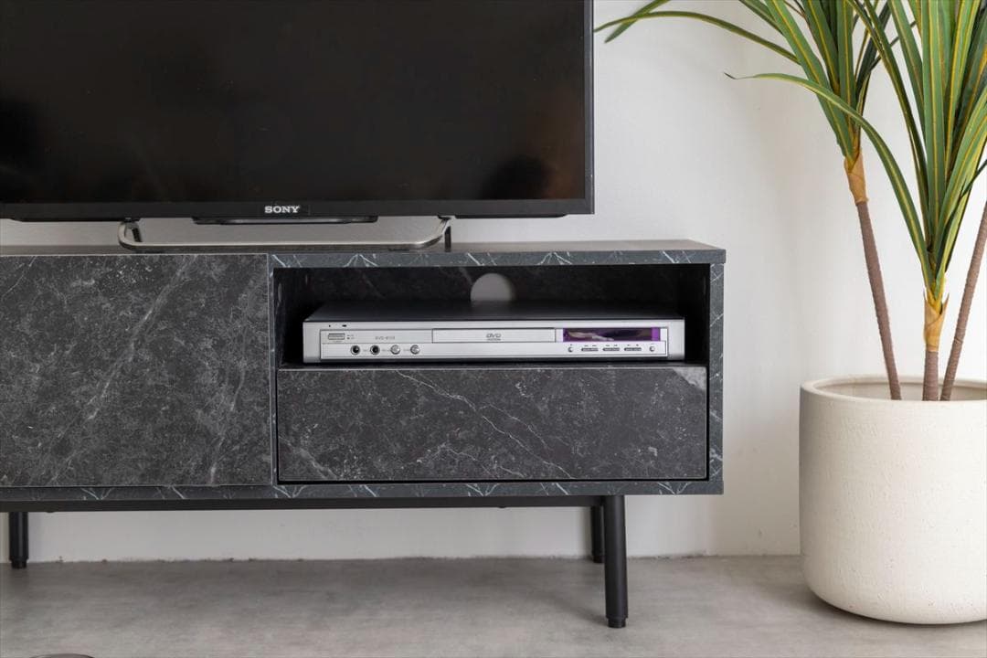 【送料無料】【幅100cm】大理石柄テレビ台 マーブル柄 ストーン柄