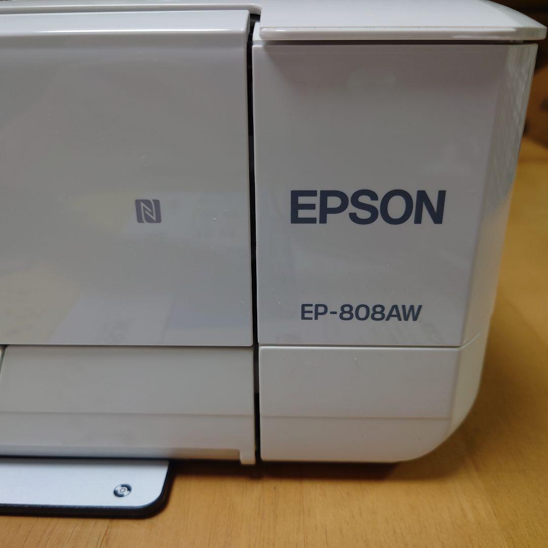 【ジャンク品】 EPSON インクジェットプリンター EP-808AW 通電◯