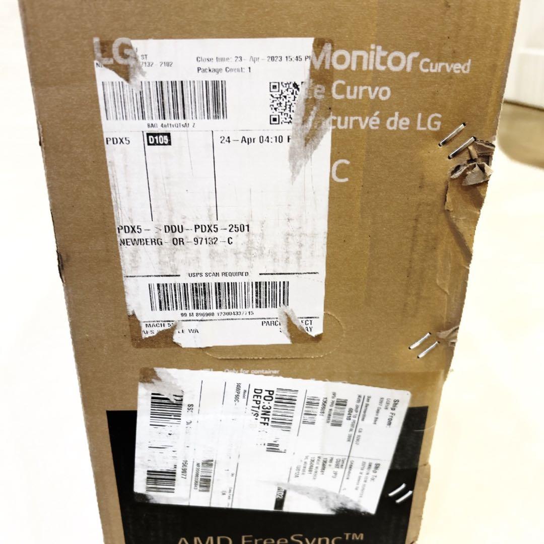 未使用級　LG 34インチ　ゲーミングモニター　34WP60C 本体 曲面