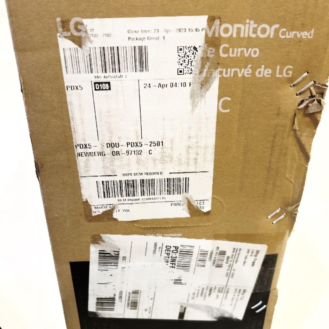 未使用級　LG 34インチ　ゲーミングモニター　34WP60C 本体 曲面
