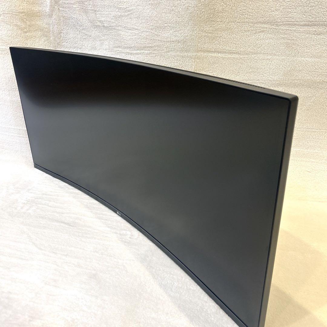 未使用級　LG 34インチ　ゲーミングモニター　34WP60C 本体 曲面
