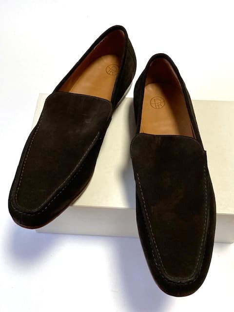 THE ROW × Enzo Bonafe スエードローファー スリッポン