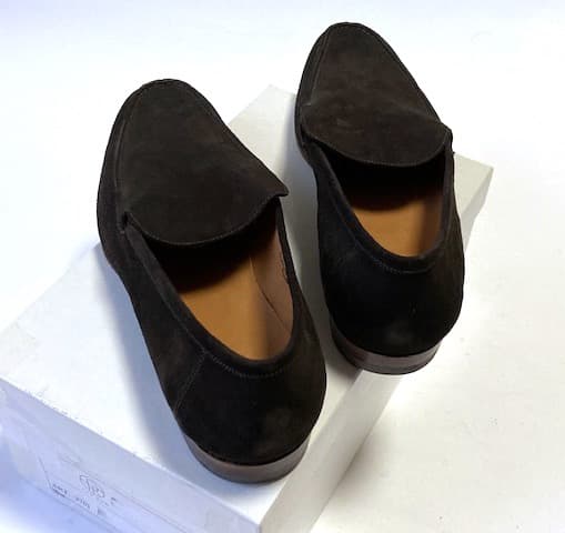 THE ROW × Enzo Bonafe スエードローファー スリッポン