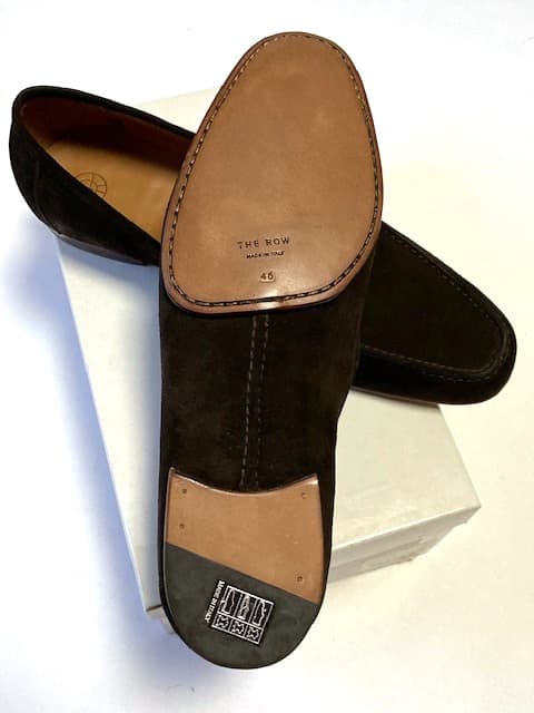 THE ROW × Enzo Bonafe スエードローファー スリッポン