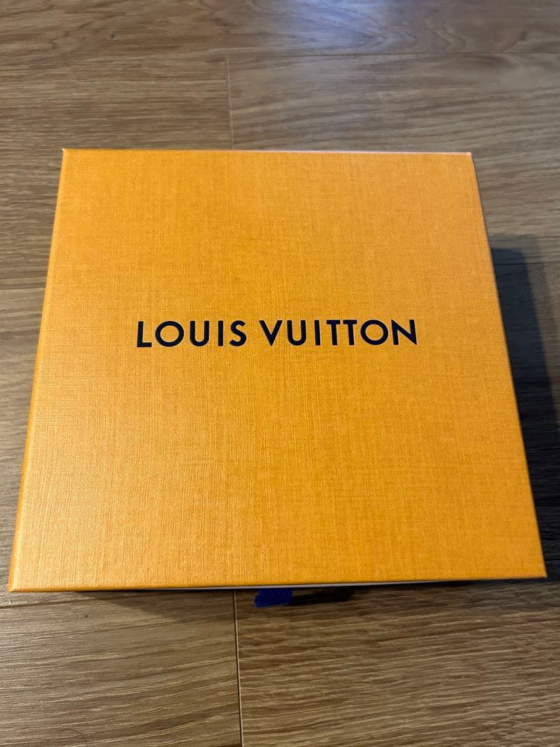 美品　LOUIS VUITTON ハンカチ スカーフ ブルー 箱有