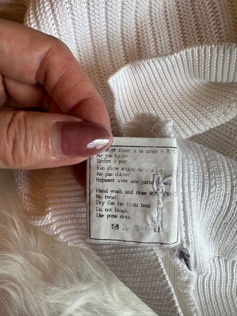 カ*ル様 CHANEL 半袖ポロシャツ ホワイト 38