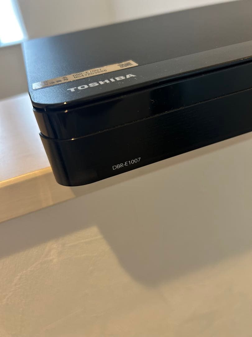 2017年製東芝/REGZAHDD/BDレコーダー　DBR-E1007 3D対応