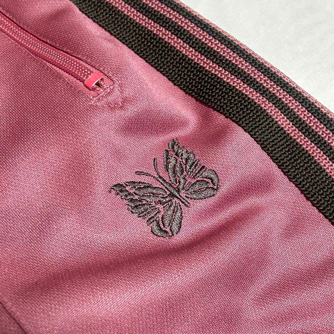 Needles ストレート トラックパンツ ニードルズ　ブラウン ピンク S