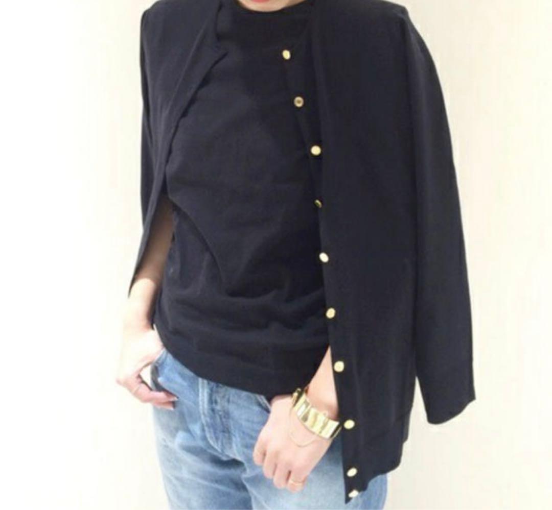 新品タグ付　FF graceクルーネックカーディガン　ドゥーズィエムクラス