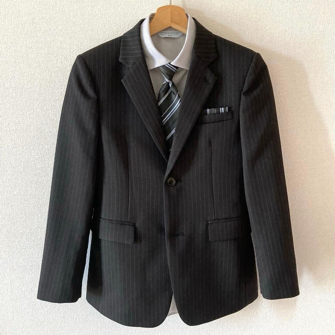 【未使用品】 ショパン ベーシックスーツ5点セット 卒業式 160cm ブラック