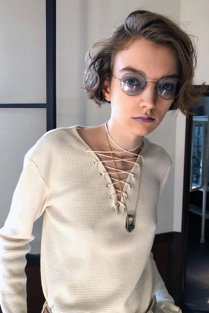 SOLOV ソロヴ ソロブ LACE UP THERMAL TOPS