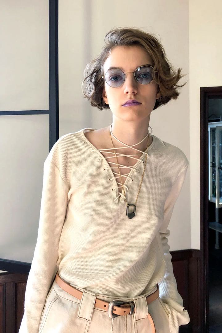 SOLOV ソロヴ ソロブ LACE UP THERMAL TOPS