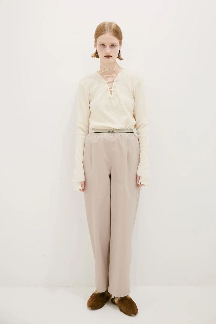 SOLOV ソロヴ ソロブ LACE UP THERMAL TOPS