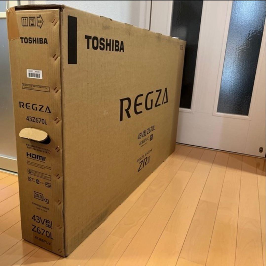 【美品】東芝 REGZA 43インチ 22年製 4K液晶テレビ