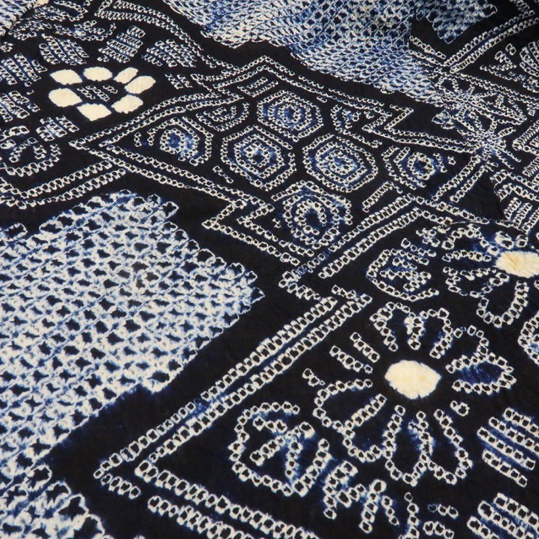 さくら✺有松鳴海絞り 菊と向日葵 高級浴衣 着物 A3432