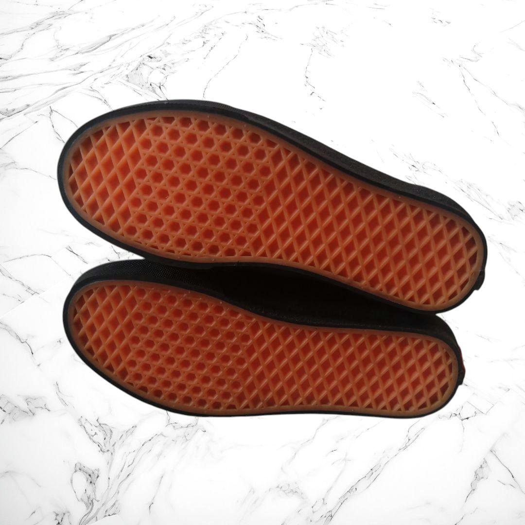 未使用級✳VANS バンズ V196CF ローファー本革 24 黒 レザー