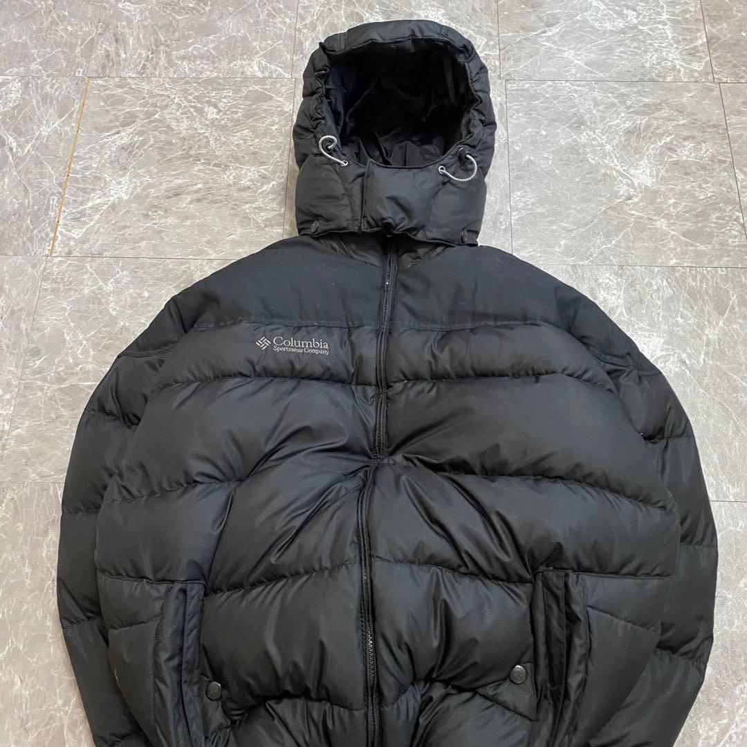 00s Columbia 短丈 down puffer jacket y2k 黒