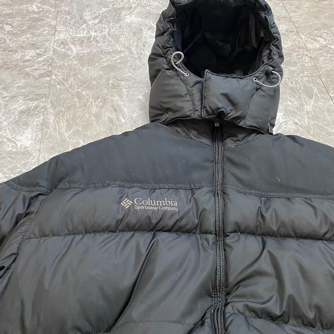 00s Columbia 短丈 down puffer jacket y2k 黒