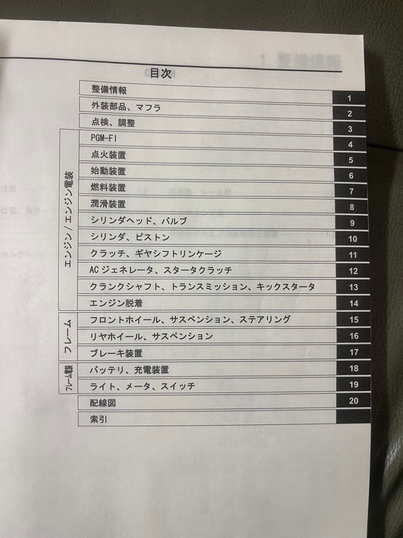 ホンダ サービスマニュアル スーパーカブ 110 MD 日本郵政用