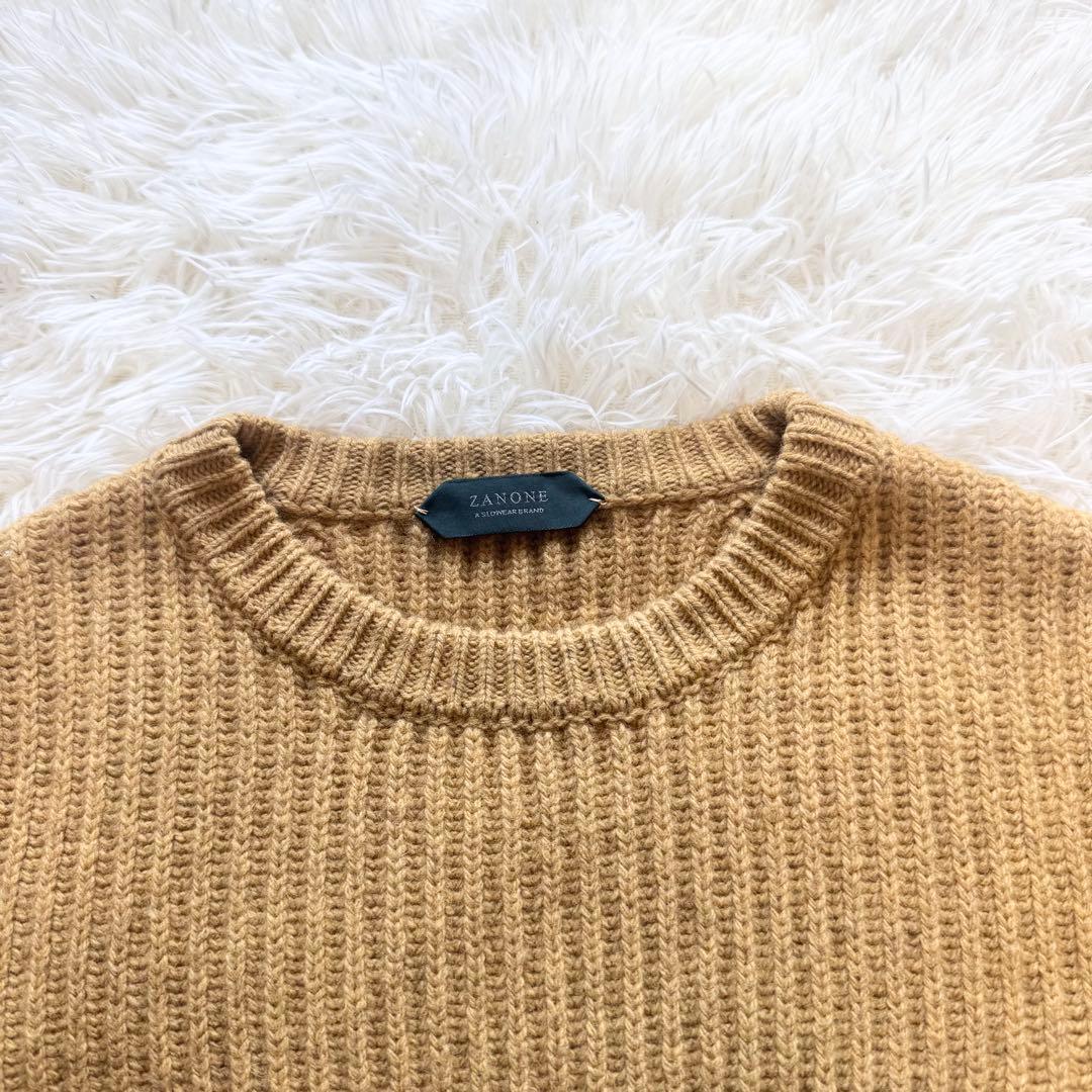 ✨美品✨ザノーネ ZANONE ケーブル編み ウールヤクニット 46 イタリア製