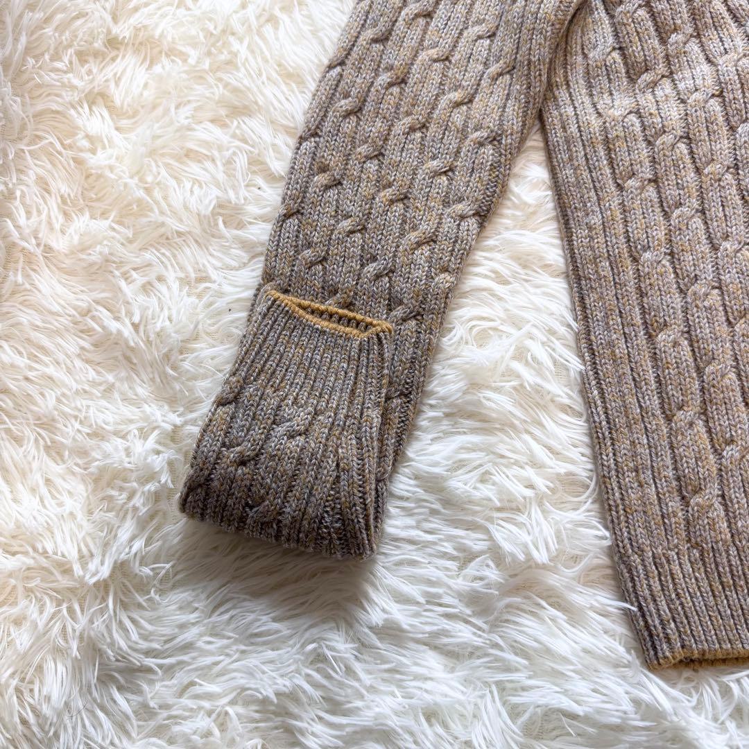 ✨美品✨ザノーネ ZANONE ケーブル編み ウールヤクニット 46 イタリア製