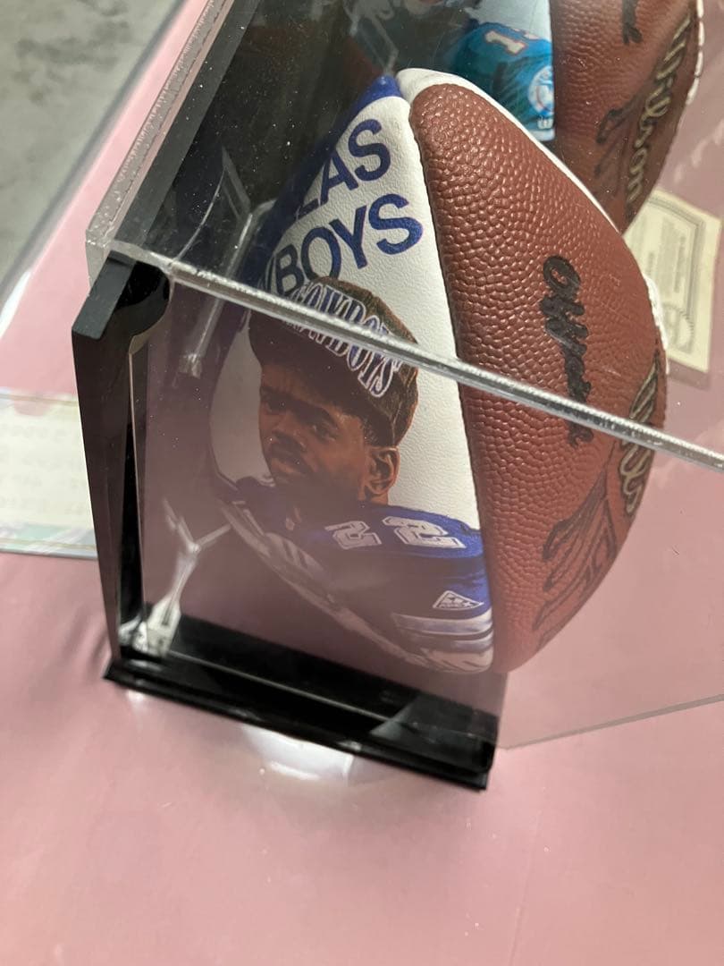 サイン入りフットボールセット 4個　認定証付　NFL アメフト