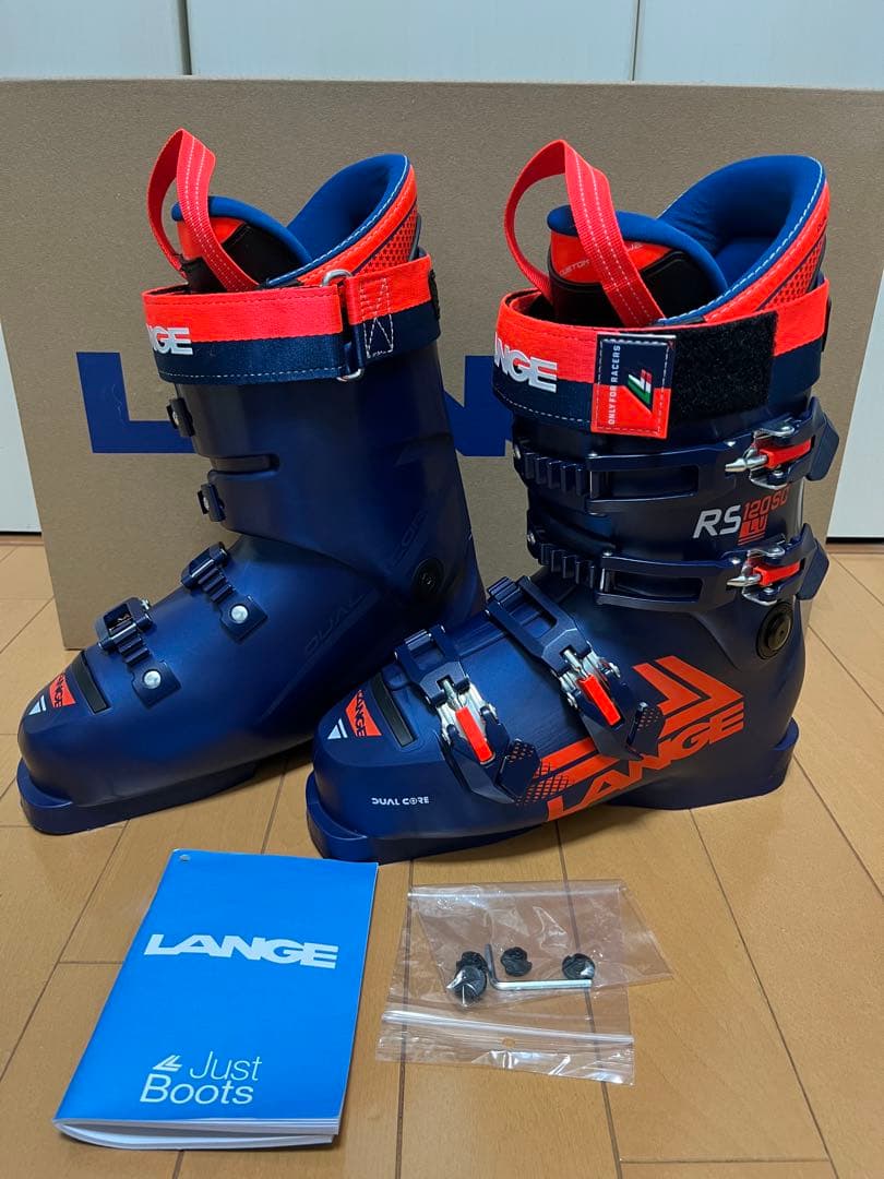 LANGE ラングスキーブーツ ネイビー/オレンジ