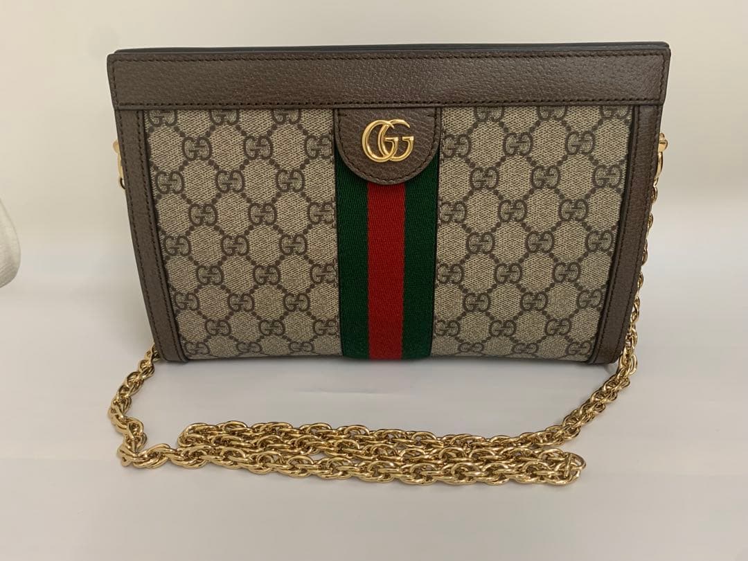 グッチ(Gucci) ショルダーバッグ503877 レザー ベージュ 美品