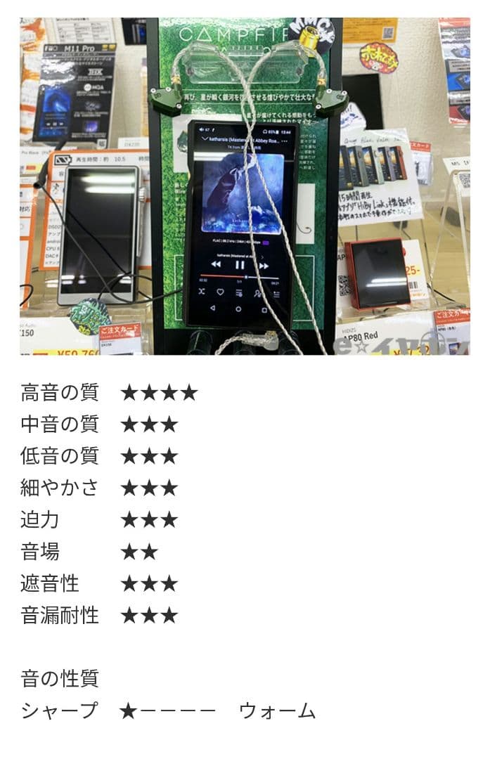 t*a様 Campfire Audio ANDROMEDA CAM-4808 2