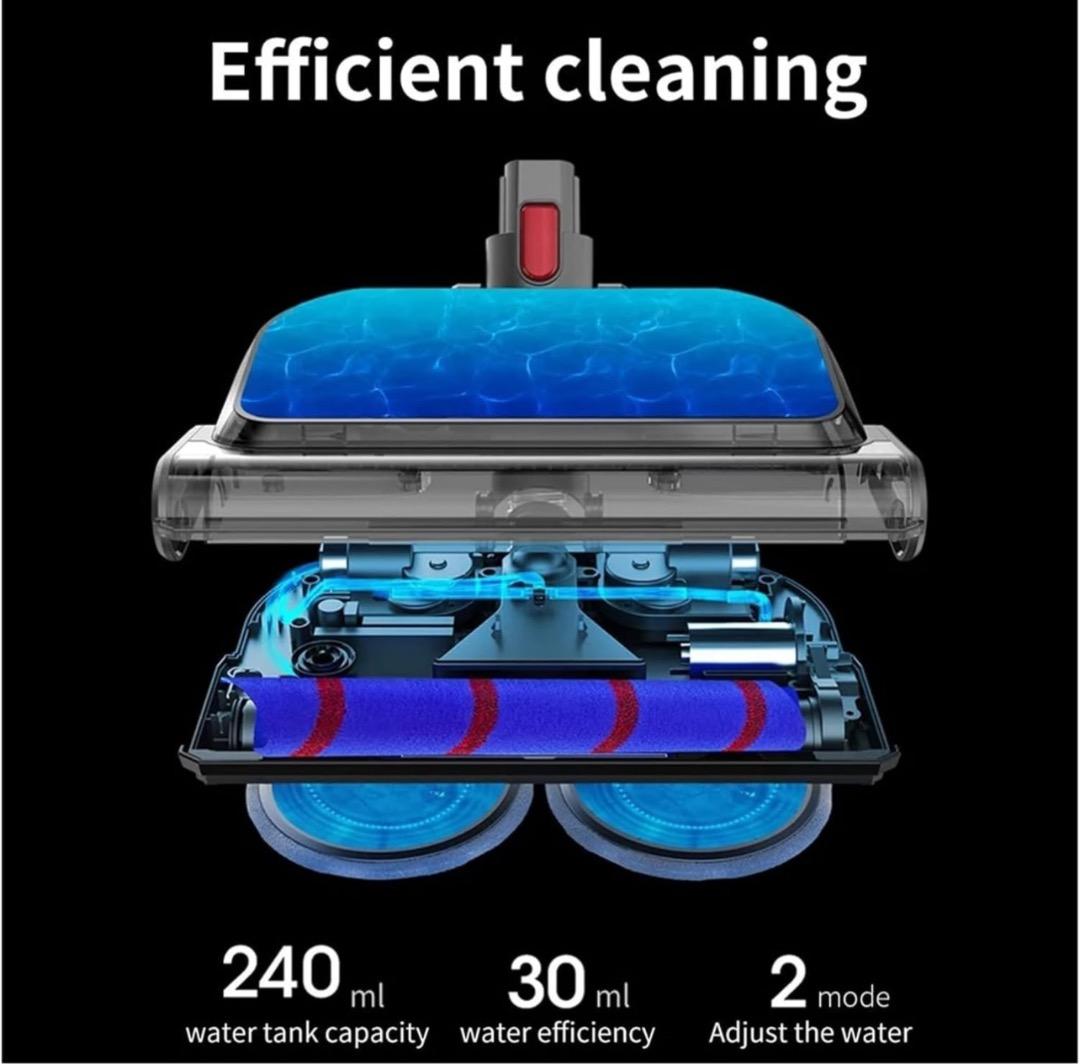 電動モップヘッド ダイソン V7 V8 V10 V11 V15 掃除機に対応