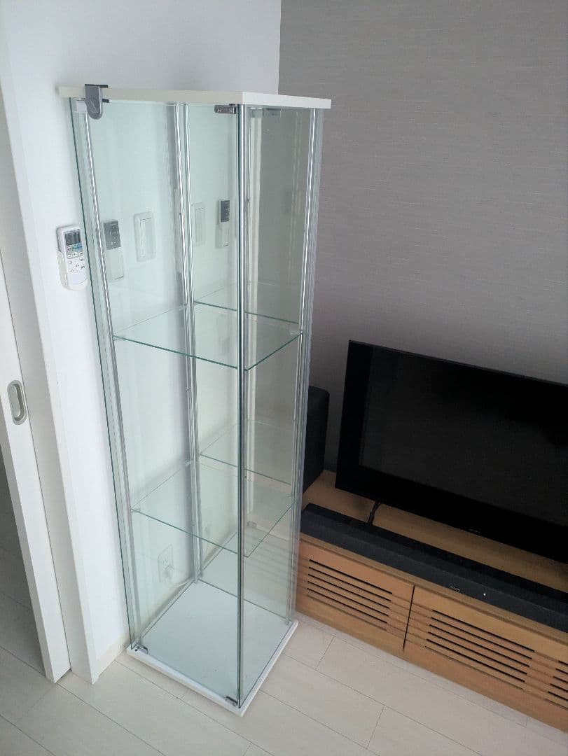 不二貿易 コレクションケース ガラスケース ガラスラック 3段