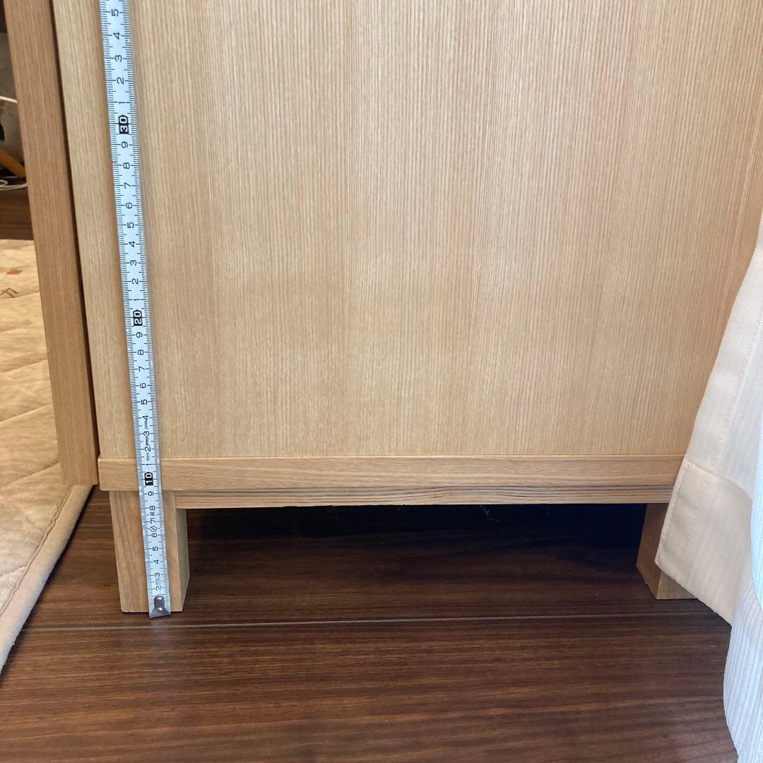 無印良品　ナチュラル木製収納キャビネット 4棚付き