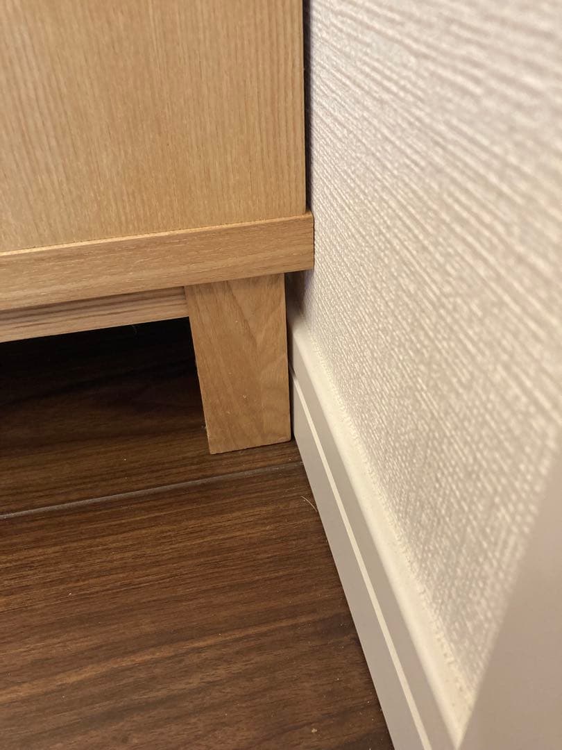 無印良品　ナチュラル木製収納キャビネット 4棚付き