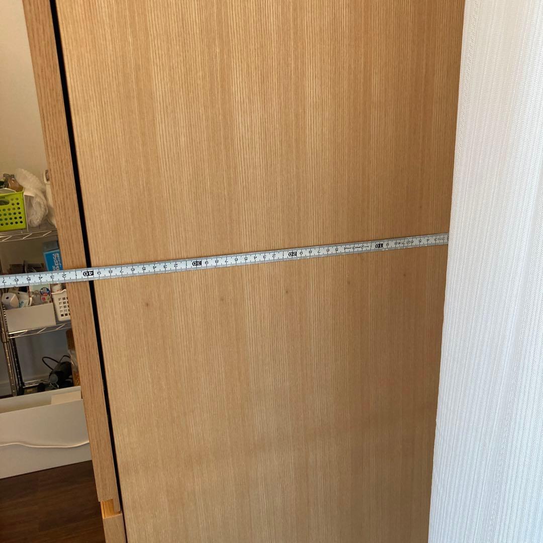 無印良品　ナチュラル木製収納キャビネット 4棚付き