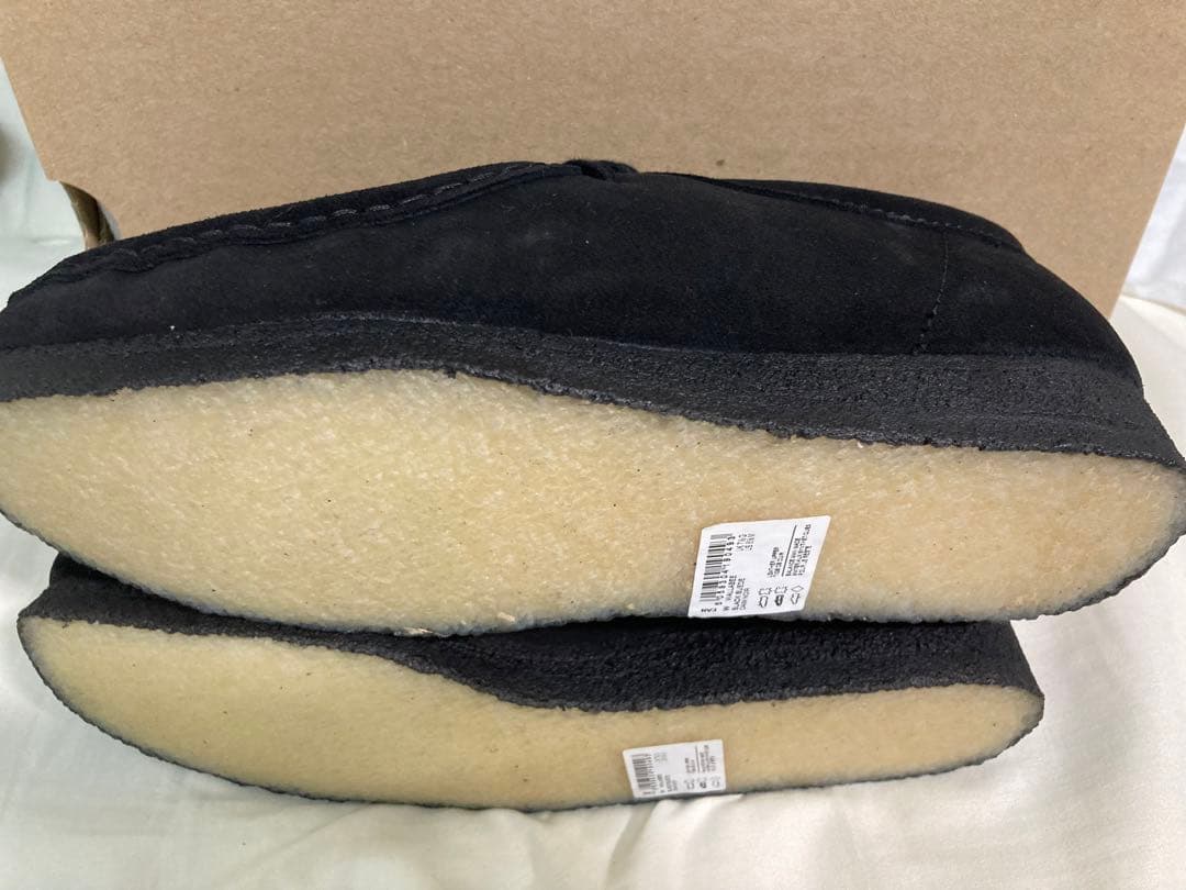 クラークス ワラビー アルバニア製 UK7.5 スエード ブラック