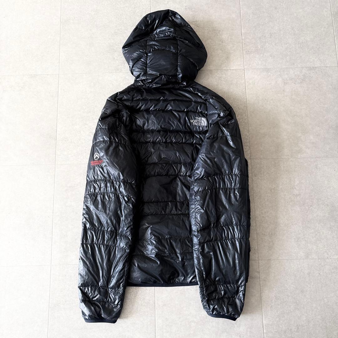 美品✨️ノースフェイス ライトヒートフーディー ダウン M ネイビー サミット